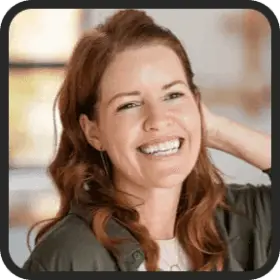 satisfied user reflecting on personal growth journey